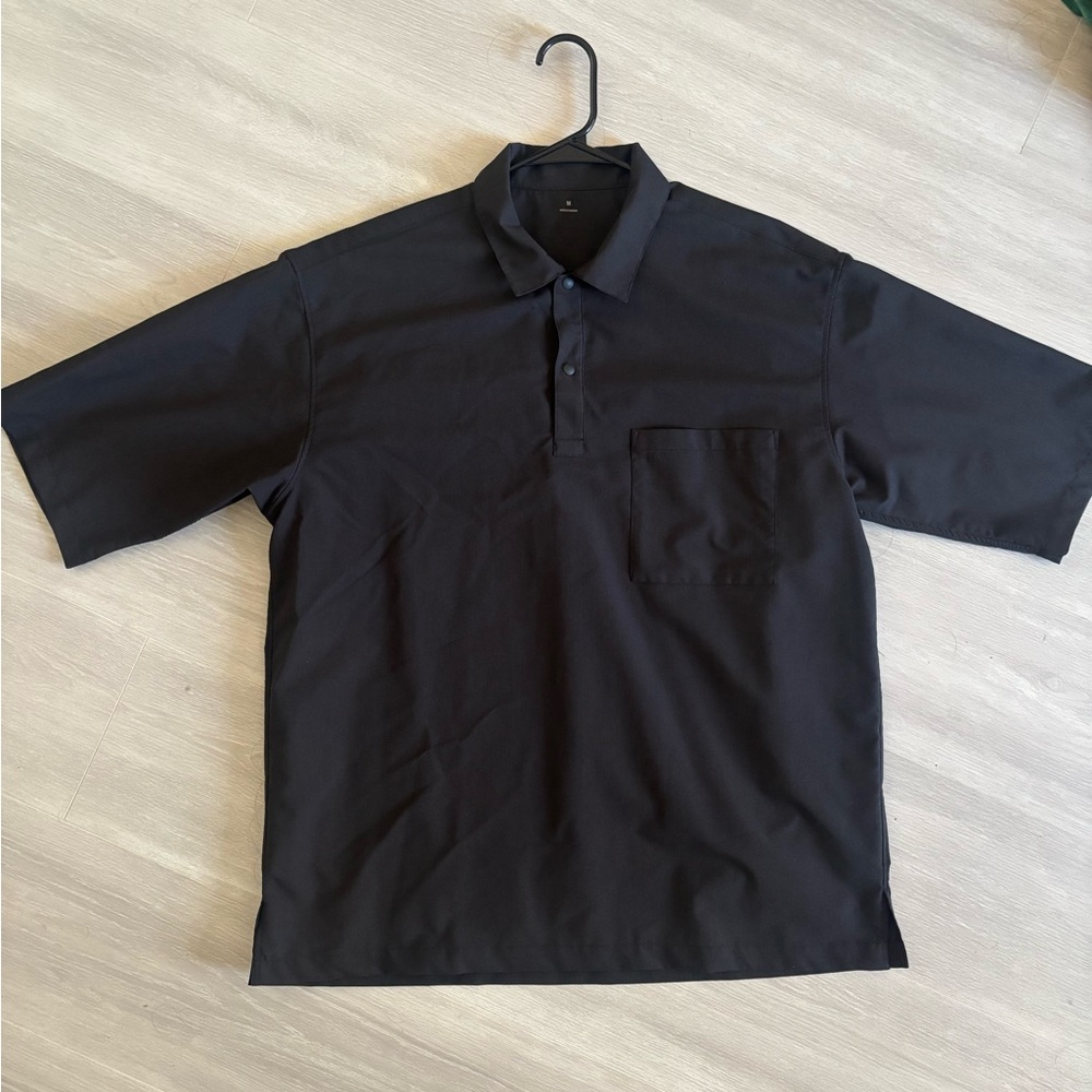 Breathable Box Fit Oversized Polo Shirt
